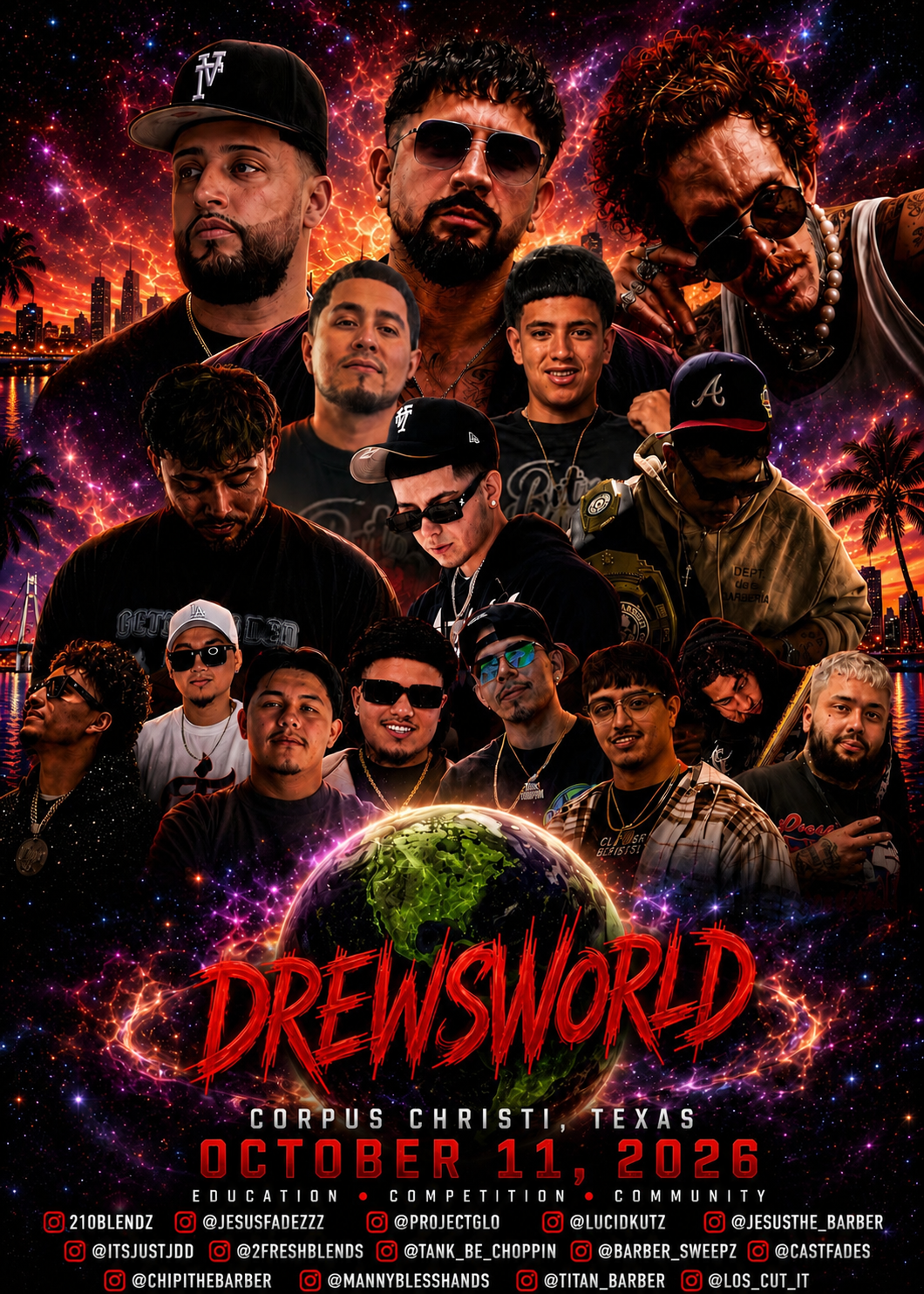 Drewsworld barber expo - 10x 10 booth vendor